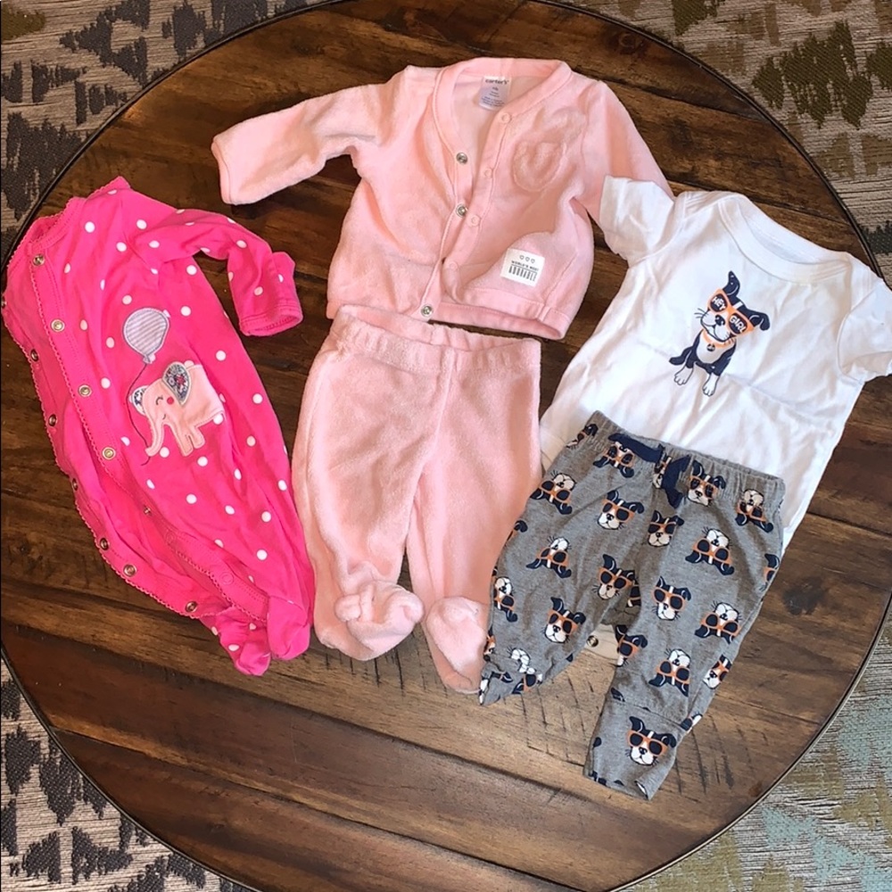 Newborn baby girls clothes bundle